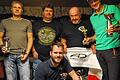 Ehrungen: Wolfgang Weippert, Vorsitzender Marcel Lübbe, Ehrenmitglied Rainer Herbst, Michael von Schaabner (hinten, von rechts) und Sebastian Heilmann (vorne).WOLFGANG DÜNNEBIER
