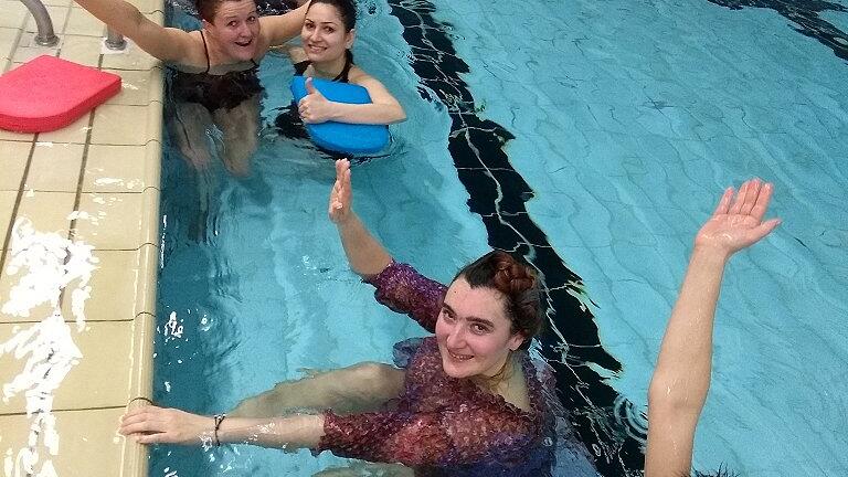 Sehr gut nachgefragt wurde der Schwimmkurs für Frauen. Der wurde in Kooperation mit dem Sozialdienst katholischer Frauen Schweinfurt angeboten.