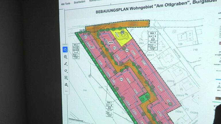 20 neue Bauplätze wird es 'Am Ottgraben' in Burglauer geben.
Mehrfamilienhäuser, Doppelhäuser und Einfamilienhäuser sind dort eingeplant.