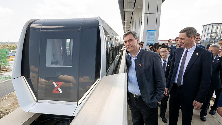Bayerns Ministerpräsident Söder in China       -  Wünscht sich eine Schwebebahn im Nürnberger Nahverkehr: Bayerns Ministerpräsident Markus Söder (CSU). (Archivbild)