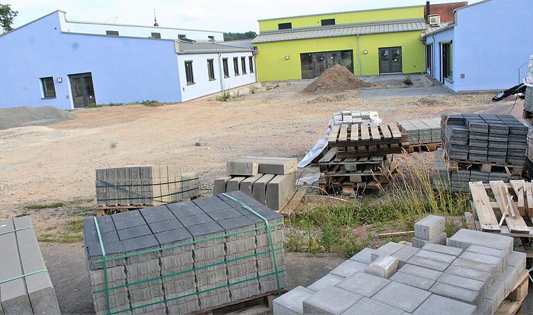 Noch ist Baustelle an der neuen Kindertagesstätte in Geiselwind. Noch ist Baustelle an der neuen Kindertagesstätte in Geiselwind.