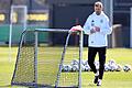 Fußball: Nationalmannschaft       -  Das deutsche Abschlusstraining vor dem Hinspiel in Mailand findet noch in Dortmund statt.