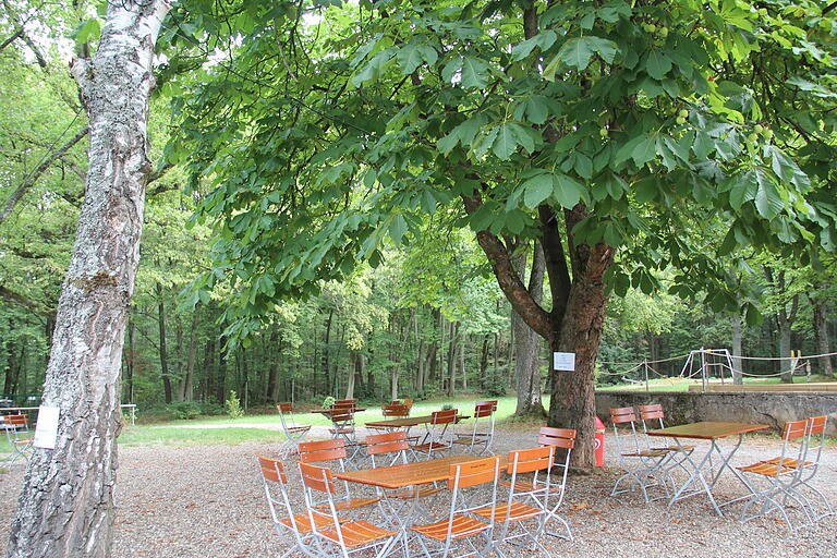 Idyllisch: Der Biergarten Almrösl.