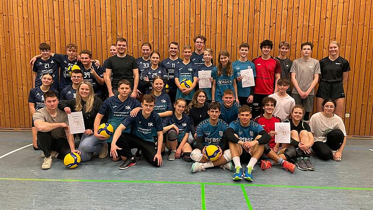 Auf dem Foto: Die Volleyball-Jugend aus dem Schweinfurter Umland.