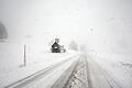 Schneefall in höheren Lagen Bayerns       -  In Bayern fielen zum Teil mehrere Zentimeter Schnee.