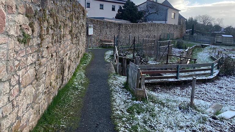 Für die Neugestaltung des Stadtmauerumgangs im südlichen Bereich von Bischofsheim sind rund 1,4 Millionen Euro im neuen Haushalt der Stadt vorgesehen.