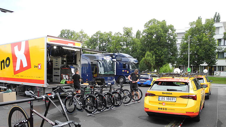 Warum die Deutschland-Tour nach Elfershausen kam       -  Vier der 20 Radsport-Teams, die aktuell an der Deutschland-Tour Teilnehmen, bezogen zu Beginn der Veranstaltung ihr Quartier in Elfershausen im Landkreis Bad Kissingen.