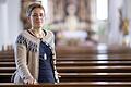 Schwester Juliana Seelmann in der Klosterkirche St. Michael: Die Ordensfrau aus dem Kloster Oberzell (Lkr. Würzburg) gewährte zwei Frauen Kirchenasyl. Am Mittwoch wurde sie vom Amtsgericht Würzburg wegen 'Beihilfe zum unerlaubten Aufenthalt' verwarnt.&nbsp;