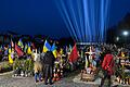 Gedenken an die Gefallenen des Ukraine-Krieges auf dem Lytschakiwski-Friedhof in Würzburgs Partnerstadt Lwiw am Vorabend des ersten Jahrestages des Überfalls.