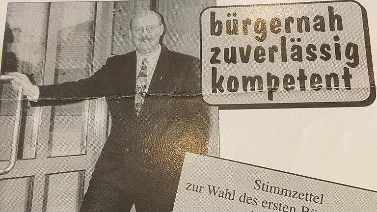 Das war das Plakat für die erste Wahl am 10. März 1996.