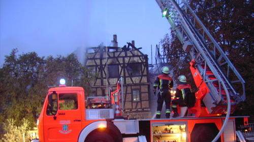 Feuer im Schloss Ebelsbach Feuer im Schloss Ebelsbach