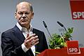 Führung vom Kanzler eingefordert: Die SPD Schweinfurt Land fordert Bundeskanzler Olaf Scholz (Archivbild) in einer Pressemitteilung zu mehr Führung auf und will abwarten in der Frage der Kanzlerkandidatur.