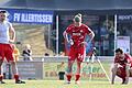 Enttäuschung pur: Die Würzburger Kickers mit Peter Kurzweg, Marvin Stefaniak und Daniel Hägele (von links) nach der 1:3-Pokalniederlage im Halbfinale beim FV Illertissen.