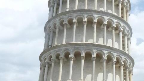 Beliebtes Ausflugsziel II: der Schiefe Turm von Pisa.