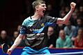 Kilian Ort (im Bild) vom TSV Bad Königshofen hat am Sonntag zum ersten Mal ein Match gegen Timo Boll (Borussia Düsseldorf) gewonnen.
