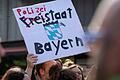 Wie hier in der Würzburger Innenstadt demonstrierten im Frühsommer an vielen Orten in Bayern Menschen gegen das neue bayerische Polizeiaufgabengesetz (PAG).