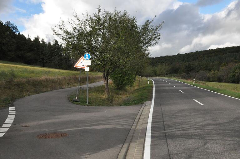 Von Mechenried nach Kleinsteinach gibt es bereits einen Radweg.