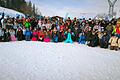 Die Wintersportgruppe der Mittelschule Pleichach-Kürnachtal.
