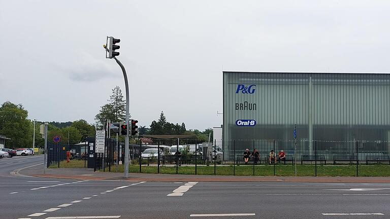 Das Werk von Procter & Gamble am Standort Marktheidenfeld: Blick von der Kreuzung Baumhofstraße/Äußerer Ring. Das Werk von Procter & Gamble am Standort Marktheidenfeld: Blick von der Kreuzung Baumhofstraße/Äußerer Ring.