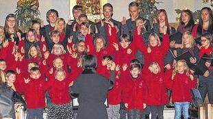 Der Kinder- und Jugendchor der Eltmanner &bdquo;Sängerlust&ldquo; unter Leitung von Sonja Wißmüller.