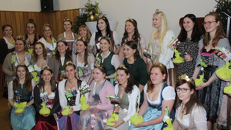 Ein außergewöhnliches Abschiedsgeschenk hatte die bisherige Großlangheimer Weinhoheit Elena Bergmann (hintere Reihe Vierte von rechts) für die Mitglieder des Hofstaates: Jede bekam einen Rebstock. Ein außergewöhnliches Abschiedsgeschenk hatte die bisherige Großlangheimer Weinhoheit Elena Bergmann (hintere Reihe Vierte von rechts) für die Mitglieder des Hofstaates: Jede bekam einen Rebstock.