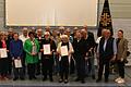 Anlässlich des 130. Stiftungsfestes durfte Vorsitzender Thomas Schraudt (links) und seine Stellvertreterin Magdalena Olbrich (rechts) 34 Mitglieder zu Ehrenmitglieder ernennen. Die Ehrenmitgliedschaft wird verliehen wenn das Mitglied bereits über 30 Jahre Mitglied beim Verein ist und das 70ste Lebensjahr vollendet hat.&nbsp;