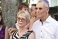 Professor Dr. Michael Wolffsohn und seine Ehefrau Rita sowie weitere Familienangehörige aus drei Kontinenten waren bei der Stolpersteinverlegung in Bamberg dabei.