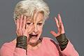Tour de Farce Programmheft       -  Nicole Heesters begeistert mit ihrer Darstellung der Mutter Gottes in ihrer Abrechnung mit Jüngern und Erlösern.