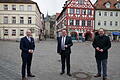 Führung in Karlstadt (von links): Bundestagsabgeordneter Alexander Hoffmann, Ex-Bundestagsvizepräsident&nbsp; Hans-Peter Friedrich und Bürgermeister Michael Hombach.