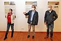 Christine Schikora, Ortwin Guhling und Michael Kastl bei der Eröffnung der Ausstellung 'Da geht die Post ab' am 17. Oktober. Nun musste sie vorzeitig geschlossen werden. Die Exponate sollen aber noch einmal zu sehen sein. Foto: Dieter Britz       -  Christine Schikora, Ortwin Guhling und Michael Kastl bei der Eröffnung der Ausstellung 'Da geht die Post ab' am 17. Oktober. Nun musste sie vorzeitig geschlossen werden. Die Exponate sollen aber noch einmal zu sehen sein. Foto: Dieter Britz