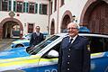 Christian Pörtner (hinten), Leiter der Polizeiinspektion Hammelburg, verabschiedete Dienstgruppenleiter Elmar Volpert in den Ruhestand. Vor 16 Jahren wechselte Volpert nach Hammelburg, bis zuletzt war er im Schichtdienst aktiv. Foto: Ralf Ruppert       -  Christian Pörtner (hinten), Leiter der Polizeiinspektion Hammelburg, verabschiedete Dienstgruppenleiter Elmar Volpert in den Ruhestand. Vor 16 Jahren wechselte Volpert nach Hammelburg, bis zuletzt war er im Schichtdienst aktiv. Foto: Ralf Ruppert