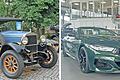 Genau 100 Jahre trennen diese beiden Autos. Der Ansaldo (links) wurde 1924 gebaut, das BMW M8 Cabrio 2024. Beide feiern als Ausstellungsstücke am 8. September den 100. Geburtstag des AMC Kitzingen mit.&nbsp;
