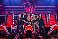 P7_TVOG_2771722.jpg       -  Ronan Keating, Giovanni Zarrella, Shirin David sowie  Bill und Tom Kaulitz (v.l.n.r.) buzzern in Staffel 13 von 'The Voice of Germany'