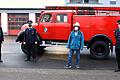 Verabschiedung von Bernhard Büttner nach fast 50 Jahren aktiven Dienst in der Feuerwehr Karlstadt (von links): Kommandant Stephan Brust, stellvertretender Kommandant Andreas Büttner, Bernhard Büttner und Vereinsvorsitzender Gregor Weigel.