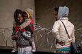 -       -  Migrants who managed to get past roadblocks set up by French gendarmes inside the Eurotunnel site walk to the boarding platform to attempt to reach Britain, in Coquelles near Calais, northern France, on July 31, 2015. The situation appears to have calmed in the past two days, after migrants made more than 2,000 daily attempts to breach the defences earlier in the week. The crisis has strained relations between Paris and London and the British government was poised to hold emergency talks later on July 31 on the issue. AFP PHOTO / PHILIPPE HUGUEN