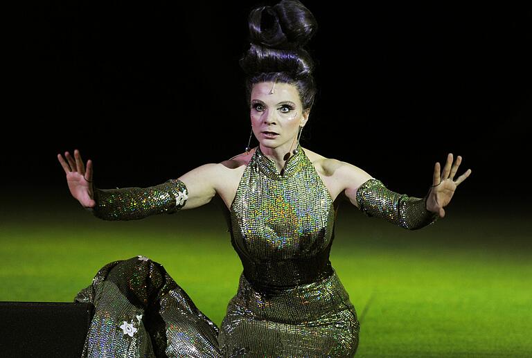 Fotoprobe zu dem Musical 'Das Dschungelbuch' bei den Bad Hersfelder Festspielen, die Szene zeigt Kaa (gespielt von Kristin Hölck). Mit 'Jesus Christ Superstar' wird auch 2023 ein Musical inszeniert. Fotoprobe zu dem Musical 'Das Dschungelbuch' bei den Bad Hersfelder Festspielen, die Szene zeigt Kaa (gespielt von Kristin Hölck). Mit 'Jesus Christ Superstar' wird auch 2023 ein Musical inszeniert.