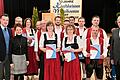 Ehrungen beim Musikverein (von links): Markus Schenk, Martina Schmidt (beide Nordbayerischer Musikbund), Marco Merkert, Kristina Kschier, Christian Plattner, Rainer Schwab, Katharina Pötzl, Manuel Merkert, Sebastian Klein, Mirjam Schmitt, Oliver Pötzl, Manuel Krass, Thomas Wiessmann (Zweiter Vorsitzender), Andreas Keppler und Bundestagsabgeordneter Paul Lehrieder.