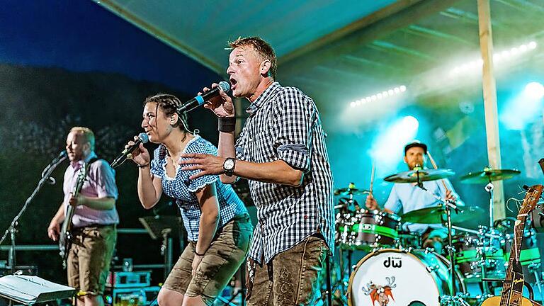 Die Band „Die Wiesenfelder“ sorgte unter anderem für Stimmung beim Jubiläumsfest.       -  Die Band „Die Wiesenfelder“ sorgte unter anderem für Stimmung beim Jubiläumsfest.