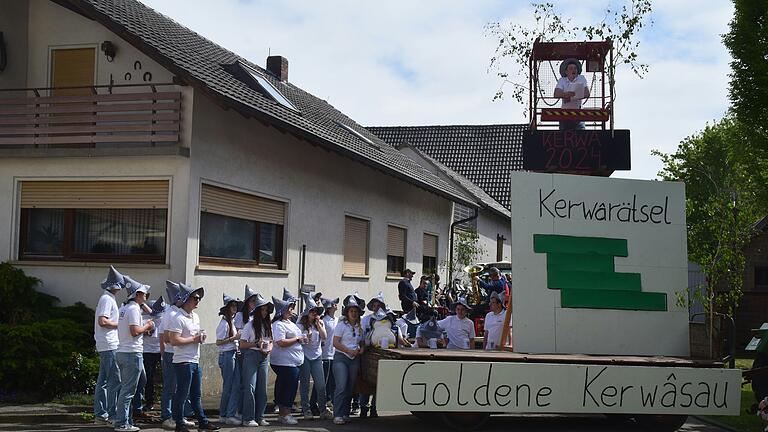 Daniel Großmann hielt die Kerwapredigt in Oberickelsheim.