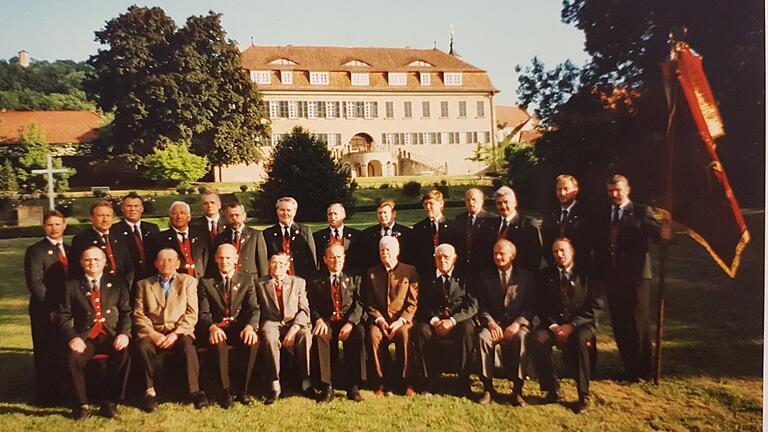 Der Casteller Männergesangverein im Jahr 1996.