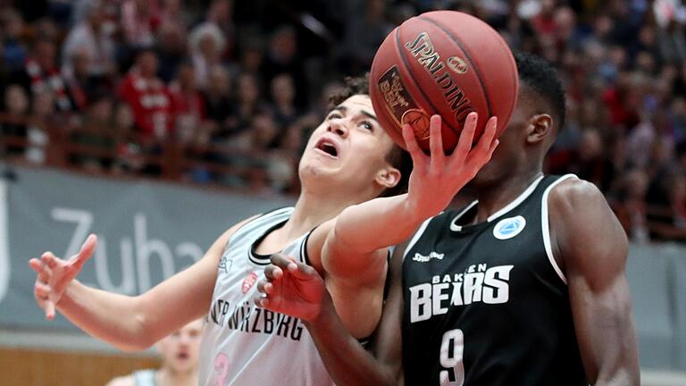 Joshua Obiesie im Europe-Cup-Spiel im März gegen die Bakken Bears aus Dänemark.