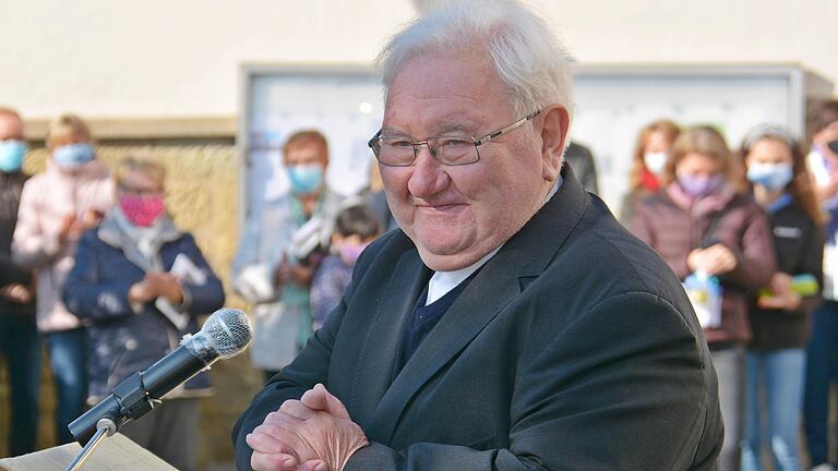Pfarrer Hans Beetz. Das Bild wurde bei seiner Verabschiedung im Oktober 2020 aufgenommen. Pfarrer Hans Beetz. Das Bild wurde bei seiner Verabschiedung im Oktober 2020 aufgenommen.