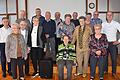 Bei einem Ehrenabend wurden diese Frauen und Männer für ihre Treue zum Siedlerverein Knetzgau geehrt. Mit im Bild Edgar Wegner (links) und Frank Einacker (rechts) von der Vorstandschaft.