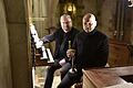 Stefan Palm an der Mühleisenorgel (links) und Norbert Vohn mit der Trompete boten am Freitag in der Marienkirche in Königsberg den Zuhörern ein beeindruckendes weihnachtliches Konzert.