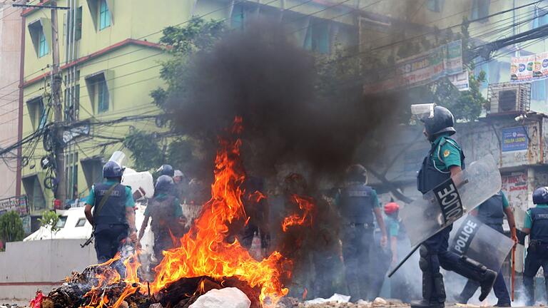 Studentenproteste in Bangladesch       -  Noch ist kein Ende der Proteste in Sicht. (Archivbild)