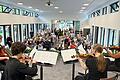 Musizieren, wo andere kuren: Das Salon-Quartett der Berufsfachschule für Musik Bad Königshofen gestaltete den Festakt in der neuen Trinkkur- und Wandelhalle musikalisch.
