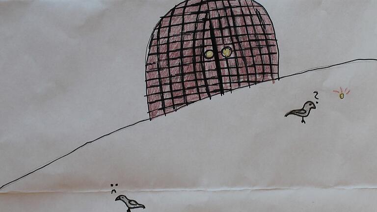 Das Bild der zwölfjährigen Latisha Schmalzbauer soll die möglichen Folgen des Fütterungsverbots für Stadttauben zeigen. Das Bild der zwölfjährigen Latisha Schmalzbauer soll die möglichen Folgen des Fütterungsverbots für Stadttauben zeigen.