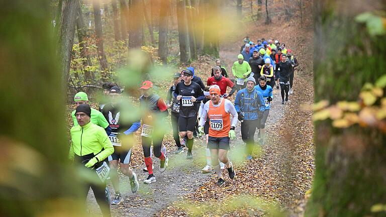 Zeiler Waldmarathon       -  Zahlreiche Läuferinnen und Läufer nehmen am Samstag (09.11.24) am Waldmarathon in Zeil am Main teil. Mitten im herbstlich bunten Naturpark Hassberge gilt es 42 Kilometer und gut 800 Höhenmeter zu bewältigen. Beim Halbmarathon jeweils die Hälfte.