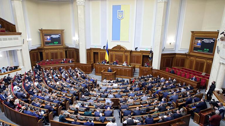 Werchowna Rada in Kiew       -  Blick auf die Werchowna Rada - das Parlament der Ukraine. (Arhivbild)