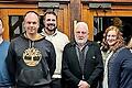 Das wiedergewählte Vorstandsteam des Musikvereins Oberthulba.       -  Das wiedergewählte Vorstandsteam des Musikvereins Oberthulba.